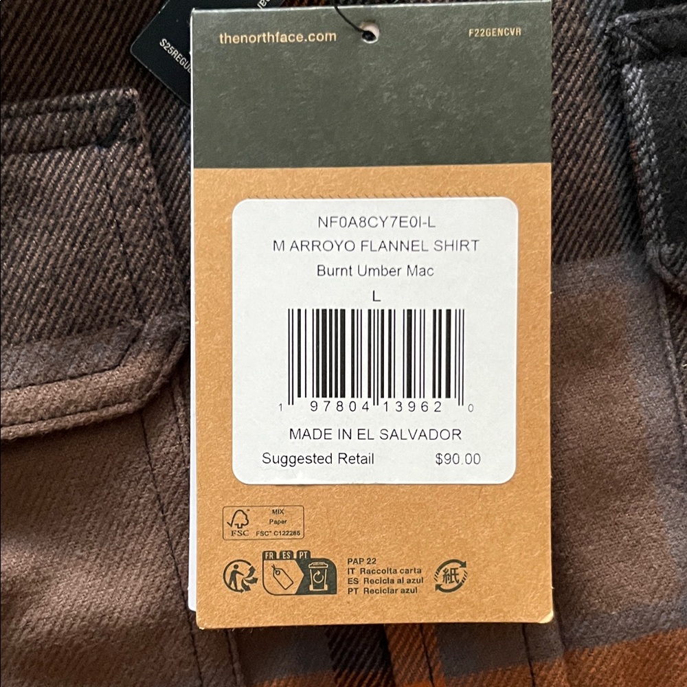 The North Face Burnt Umber Flannel Shirt